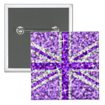 Sparkle Look UK Purple button square