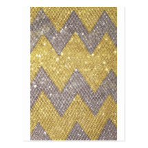 sparkle zig zag post cards