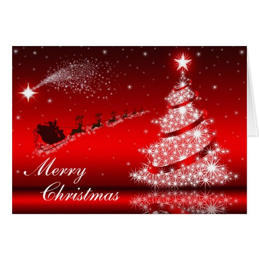 sparkling christmas tree greeting card red zazzle sparkling christmas tree greeting card red zazzle