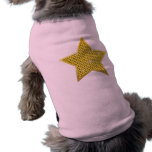 Sparkling Gold Star Doggie Shirt