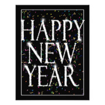 Sparkling New Years Custom Announcement