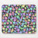 Sparkling Rainbow Polka Dots Mousepad