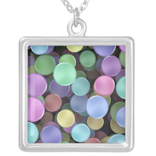 Sparkling Rainbow Polka Dots Necklace