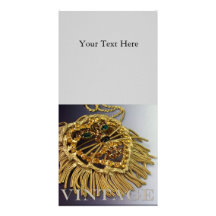 Sparkling Rhinestone Lion Photo Cards