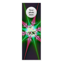 Sparkling Star Bookmark Template Business Card