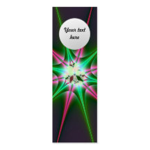 Sparkling Star Custom Bookmark Business Card Template