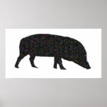 Sparkly Pig Poster posters
