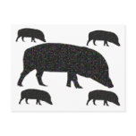 Sparkly Pigs Postcard