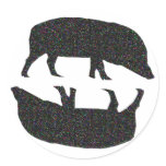 Sparkly Pigs Sticker