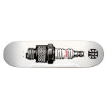 SPARKpLUGHOTRODclear, NEWCROSSclear skateboards