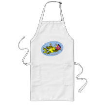 Sparky Hanuka Fish - Comic Cure Drawing Gift Aprons