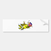 Sparky Hanuka Fish - Comic Cure Drawing Gift Bumper Sticker