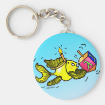 Sparky Hanuka Fish - Funny Cute cartoon Keychain