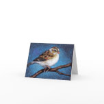 SPARROW: OIL PASTEL: BIRD: NOTE CARDS