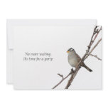Sparrow on a branch Party Invitation