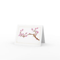 Sparrow on Tree - Notecard