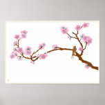 Sparrow on Tree Posters