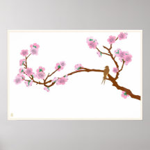 Sparrow on Tree Posters
