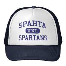 Sparta Spartans Middle Sparta Michigan Mesh Hat