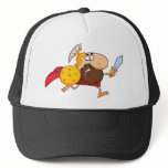 Spartan-Gladiator-Running-With-a-Sword-and-Shield Mesh Hat
