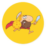 Spartan-Gladiator-Running-With-a-Sword-and-Shield Sticker