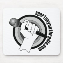 Spartan Youth Radio's Iconic Logo Mouse Pads