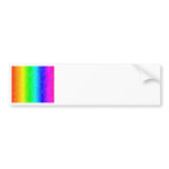 Spatter rainbow bumper stickers