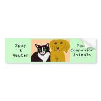 Spay And Neuter Your Companion Animals Bumper Sticker