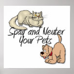 Spay and Neuter Your Pets posters