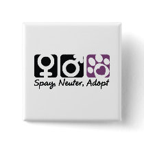 Spay, Neuter, Adopt Pins