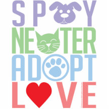 Spay Neuter Adopt Love 2 Acrylic Cut Outs