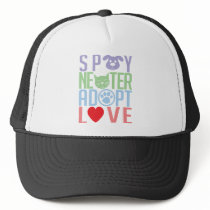 Spay Neuter Adopt Love 2 Trucker Hats