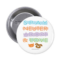 Spay Neuter Adopt Love Button