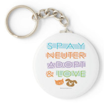 Spay Neuter Adopt Love Key Chains