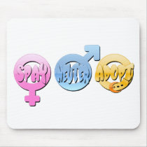 Spay Neuter Adopt Mouse Pad