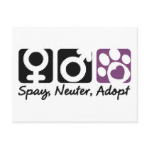 Spay, Neuter, Adopt Postcards