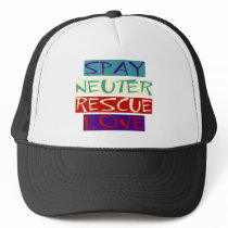 Spay Neuter Rescue Love Mesh Hat