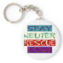 Spay Neuter Rescue Love Keychain