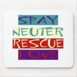Spay Neuter Rescue Love Mouse Mats