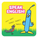 Speak English stickers