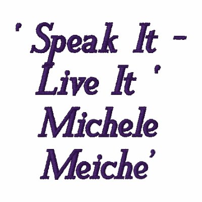 "Speak It - Live It" ~ Michele Meiché Embroidered Hoody by GypsyOwl