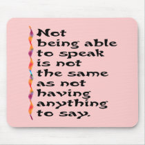 Speak Mousepad