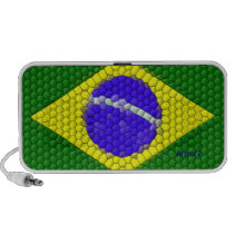 Speaker Brazilian Flag Tiled