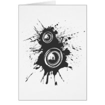 Speaker Graffiti - DJ Music Disc Jockey Audio Cards