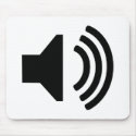 Speaker icon mousepads