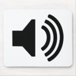 Speaker icon mousepads