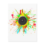 Speaker Splatter - DJ Music Disc Jockey Audio postcards