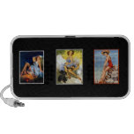 Speakers Pin-up Girls Collage Vintage Retro 3