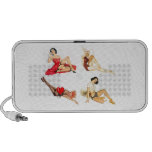 Speakers Pin-up Girls Collage Vintage Retro 5
