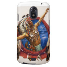 Spear Warrior Native American Galaxy Nexus Covers